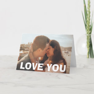 Add You Photo to this "LOVE YOU" Card
