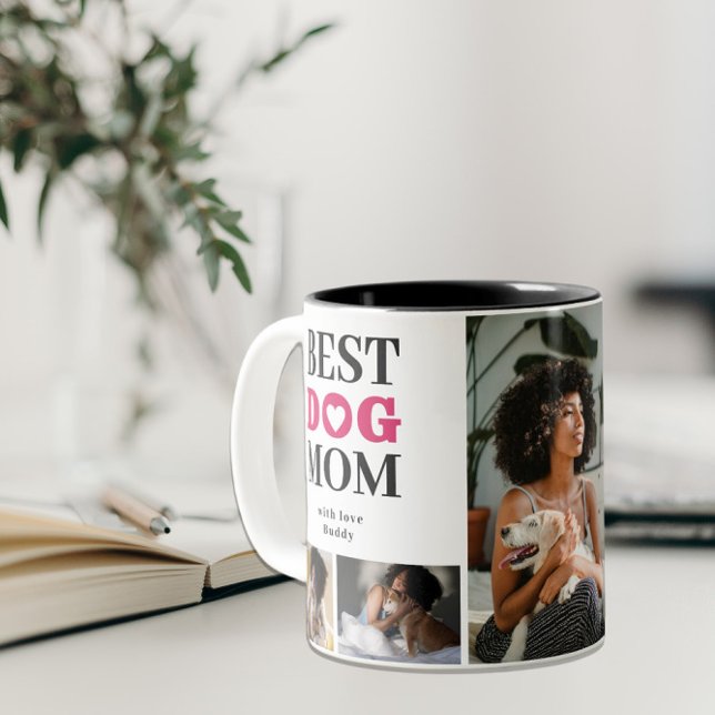 Add Your 5 Pet Photo Best Dog Mum Definition Mug (Creator Uploaded)
