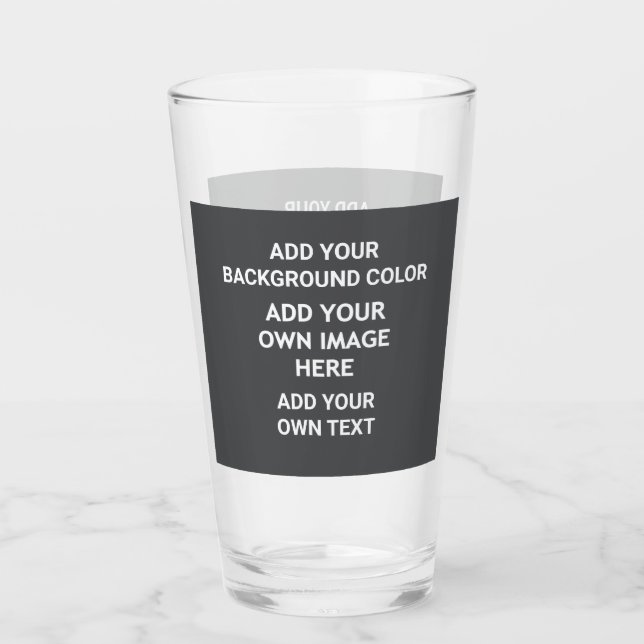 Add your background colour, your image, your  text glass (Front)