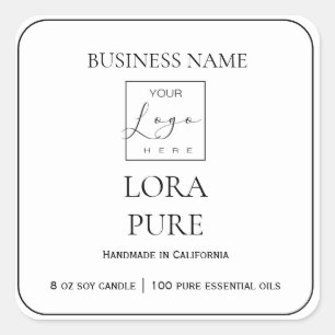 Add Your Brand black and white product label