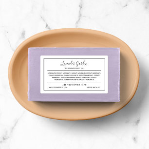 Add Your Brand Black Border Ingredients List