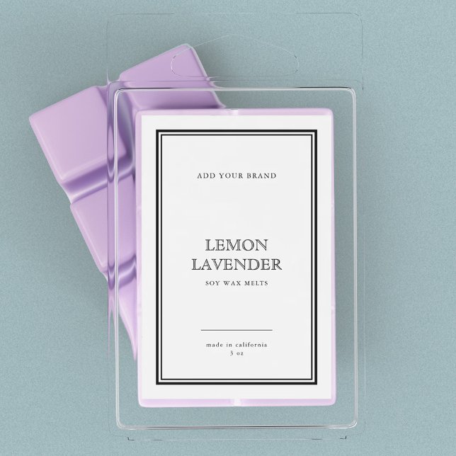 Add Your Brand Classic Black Border Product Label (Creator Uploaded)