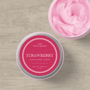 Add Your Brand Classic Custom Colours Product Labe Round Sticker