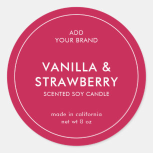 Add Your Brand Custom Colour Modern Product Label