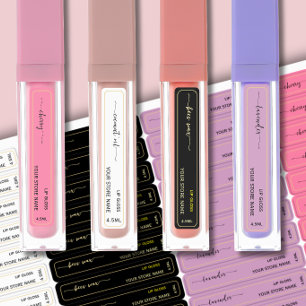 Add Your Brand Gold Border Product Labels