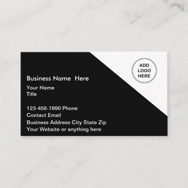 Add Your Brand Logo Business Cards 4 (Front)