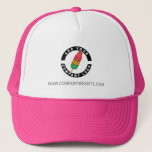 Add Your Brand Logo Business Employee Staff Trucker Hat<br><div class="desc">Add your brand logo and custom text to this trucker hat that's perfect for creating brand awareness or as an advertising medium. Available in other colours and sizes. No minimum order quantity and no setup fee.</div>
