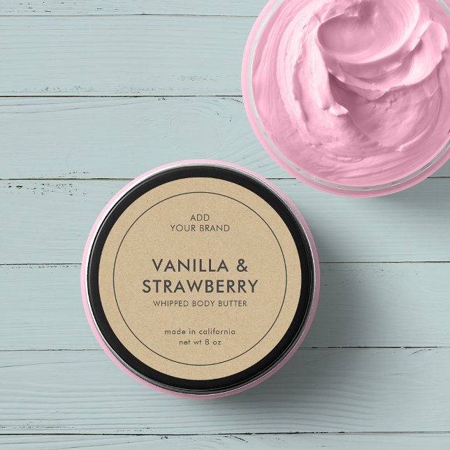 Add Your Brand Minimalist Kraft Product Label (Creator Uploaded)