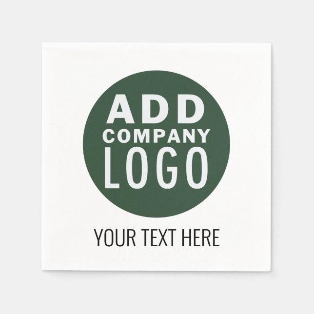 Add Your Branded Corporate Business Logo Napkin (Front)