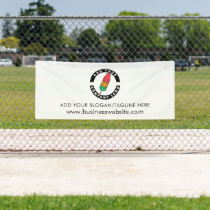 Add Your Busines Logo and Company Website Address Banner