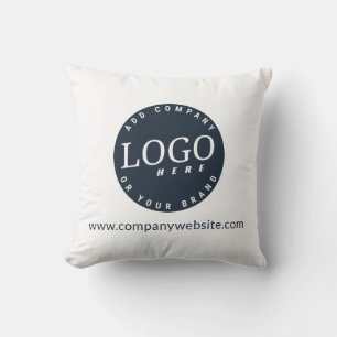 Add Your Business Logo and Company Website Address Cushion