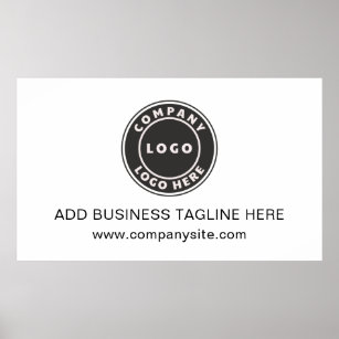 Add Your Business Logo and Company Website Poster