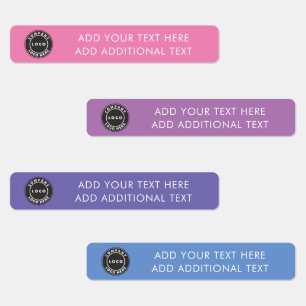 Add Your Business Logo and Custom Text