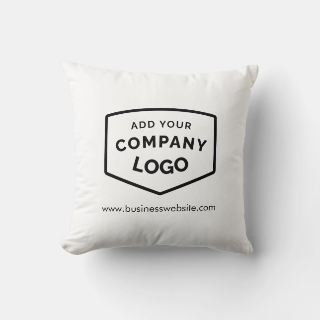 Add Your Business Logo and Website Showroom Cushion (Front)