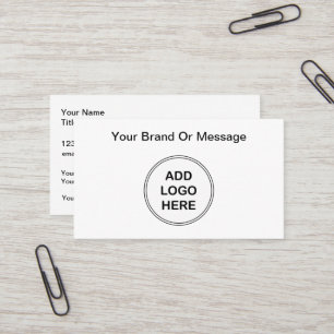 Add Your Business Logo Branding Card