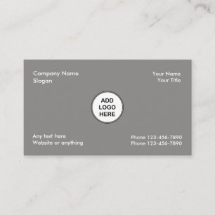 Add Your Business Logo Card