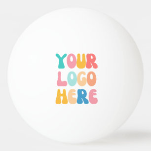 Add your business Logo Modern Minimal Simple Ping Pong Ball