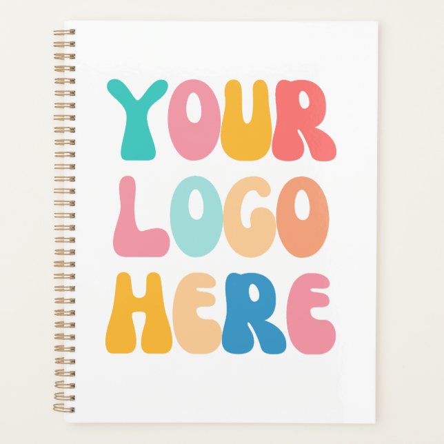 Add your business Logo Modern Minimal Simple Planner (Front)