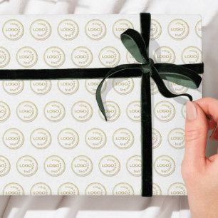 Add Your Business Logo Pattern  Tissue Paper