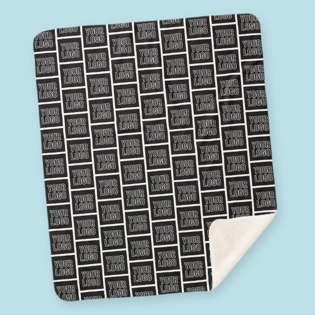 Add Your Business Logo, Photo or Uploaded Design Sherpa Blanket (Creator Uploaded)