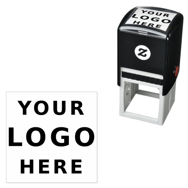 Add Your Business Logo Simple Minimalist  Self-inking Stamp (In Situ)