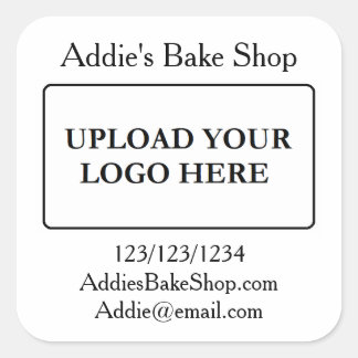 Add Your Business Logo  Square Sticker