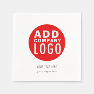Add Your Business Logo Website Address DIY Paper Napkin