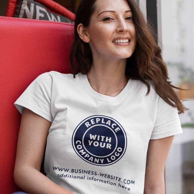 Add Your Business Logo Website Company Employees T-Shirt (Add Your Business Logo Website Company Employees T-Shirt)