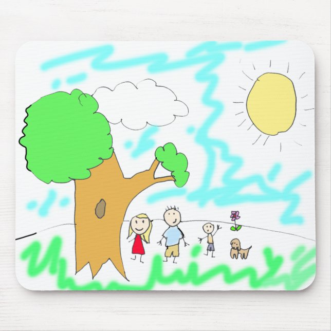 Add your Children's Artwork to this   Mouse Pad (Front)