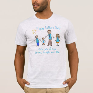 Add Your Child's Artwork Father's Day T-Shirt