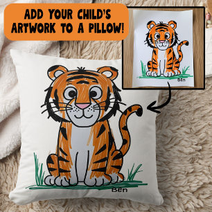 Add Your Child's Artwork to Home Decor  Cushion