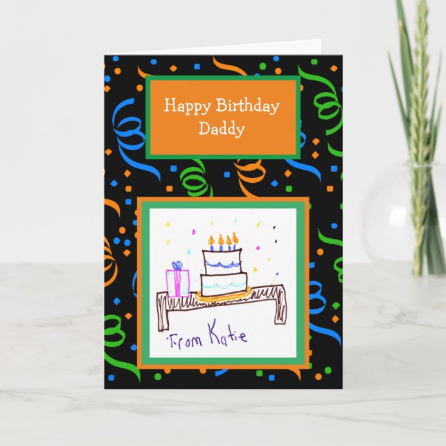 Add your Child's Artwork to this Birthday Card (Front)