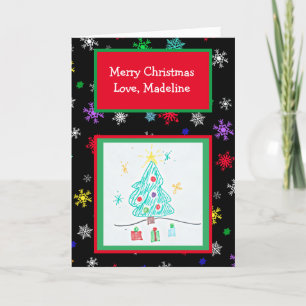 Add your Child's Artwork to this Christmas Card