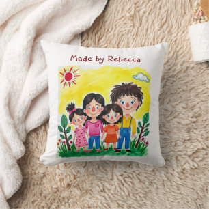 Add your Child's Artwork to this  Coffee Mug Cushion