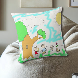 Add your Child's Artwork to this Cushion