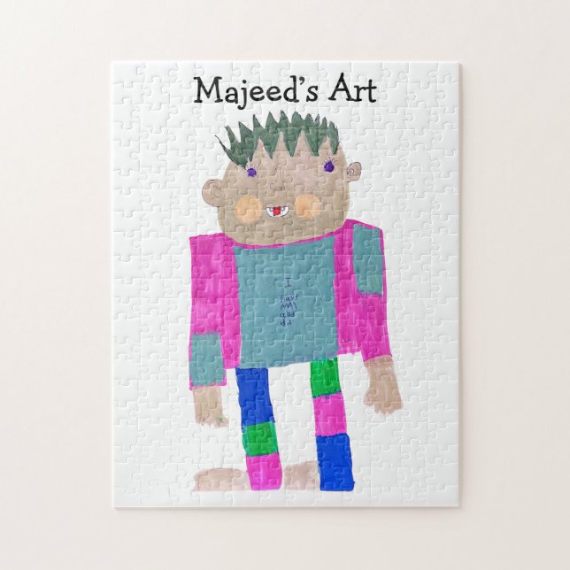 Add your Child's Artwork to this  Jigsaw Puzzle (Vertical)