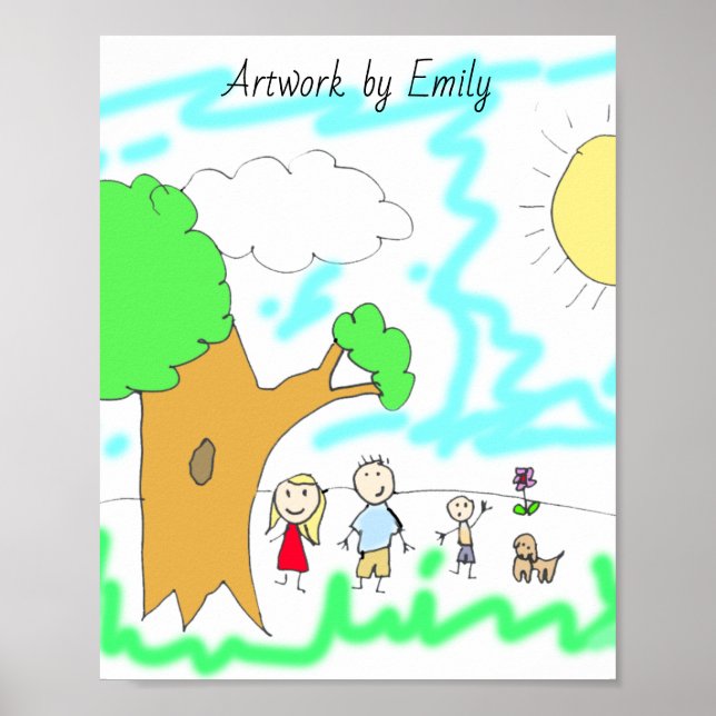 Add your Child's Artwork to this Poster (Front)
