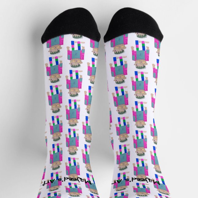 Add your Child's Artwork to this  Socks (Top)