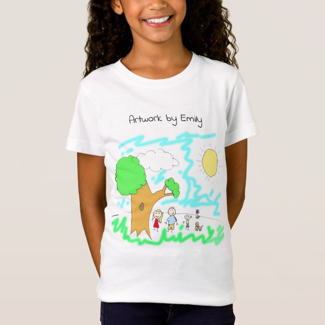 Add your Child's Artwork to this   T-Shirt (Front)