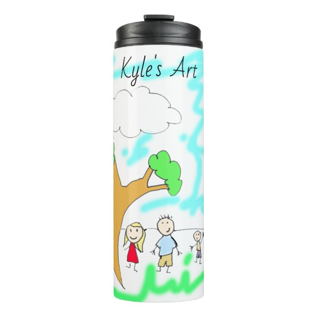 Add your Child's Artwork to this Thermal Tumbler (Front)