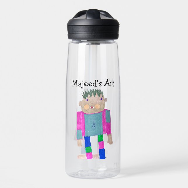 Add your Child's Artwork to this  Water Bottle (Front)