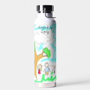 Add your Child's Artwork to this Water Bottle