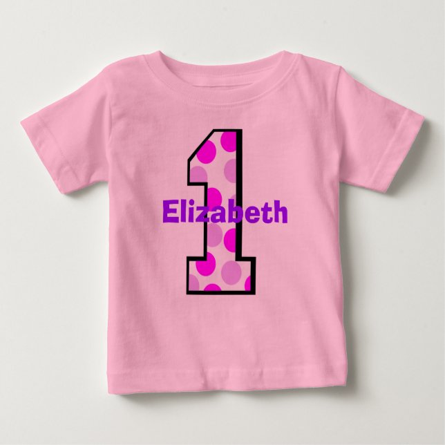 Add Your Child's Name 1st Birthday  Shirt (Front)