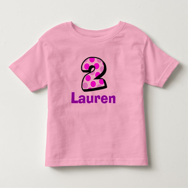 Add Your Child's Name 2nd Birthday  Shirt (Front)