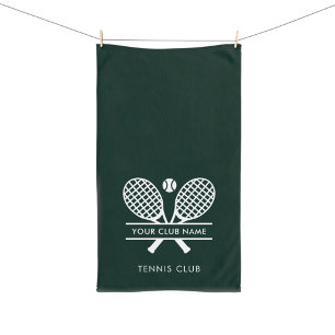 Add Your Club Name Tennis Team Green Hand Towel