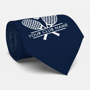 Add Your Club Name Tennis Team Navy Blue Tie
