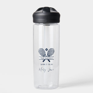 Add Your Club Name Tennis Team Personalised Water Bottle