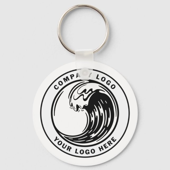 Add Your Company Brand Logo Custom Key Ring (Front)