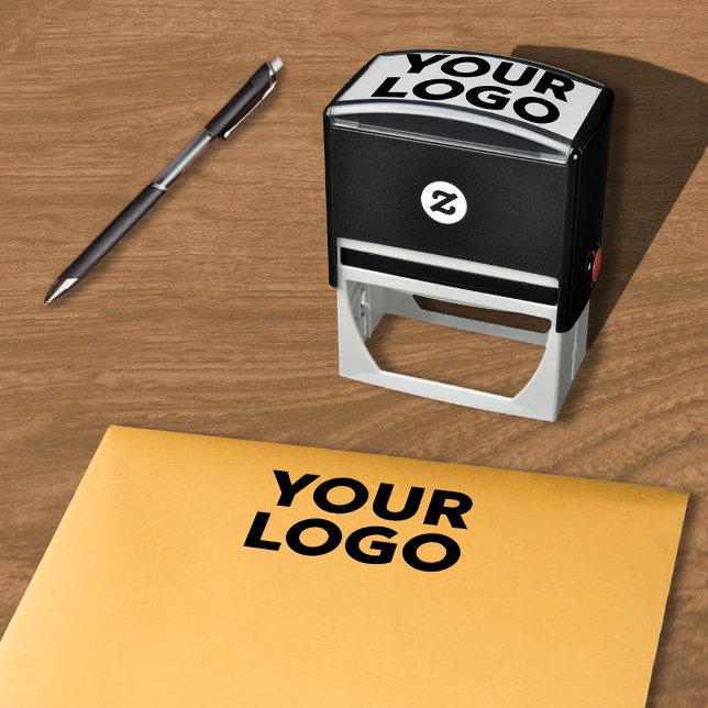 Add Your Company Business Logo Self-inking Stamp (Custom Logo Self-inking Stamp, in situ)