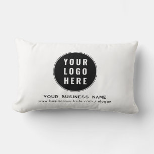 Add Your Company Logo and Business Website Custom Lumbar Cushion